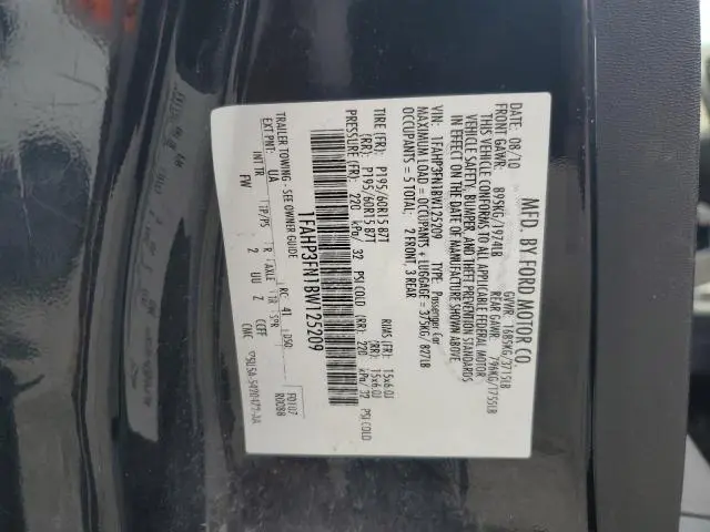 2011 FORD FOCUS SE  