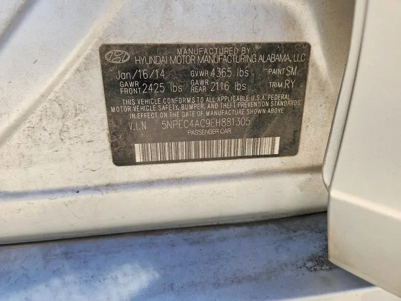 2014 HYUNDAI SONATA LIMITED  