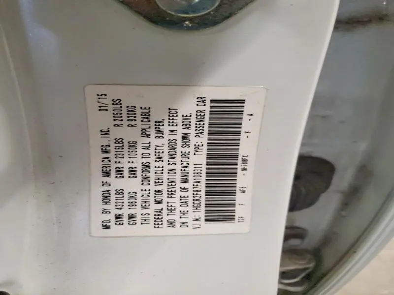 2015 HONDA ACCORD EXL  