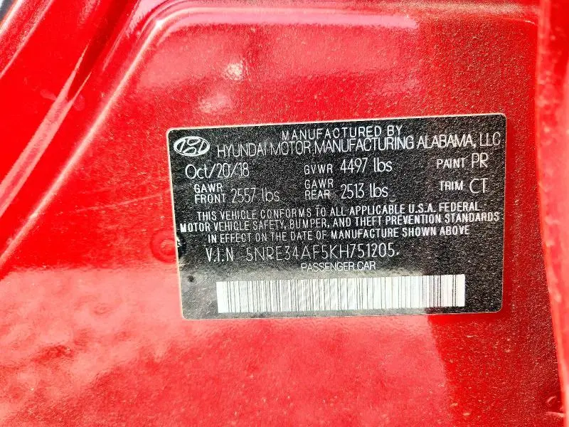 2019 HYUNDAI SONATA SPORT  