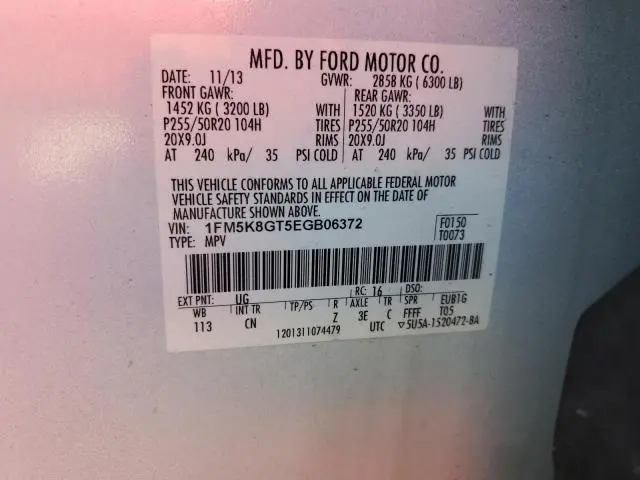 2014 FORD EXPLORER SPORT