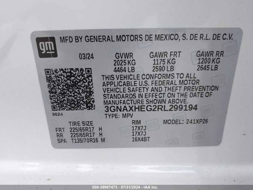 2024 CHEVROLET EQUINOX FWD LS