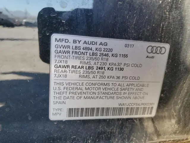 2018 AUDI Q3 PREMIUM PLUS  