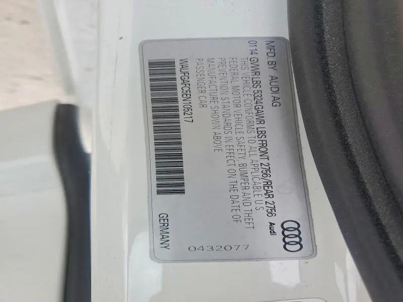 2014 AUDI A6 PREMIUM PLUS  