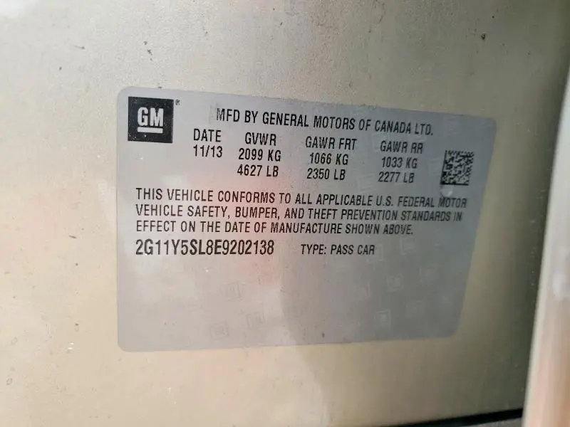 2014 CHEVROLET IMPALA LS  