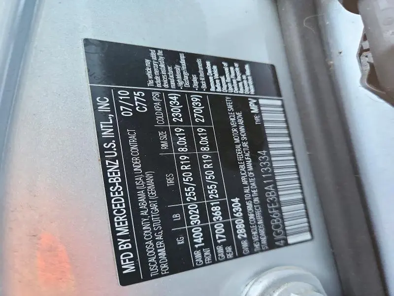 2011 MERCEDES-BENZ R 350 4MATIC  