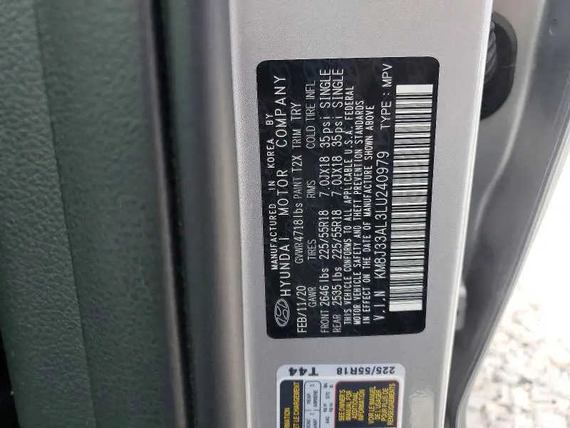 2020 HYUNDAI TUCSON ULTIMATE  