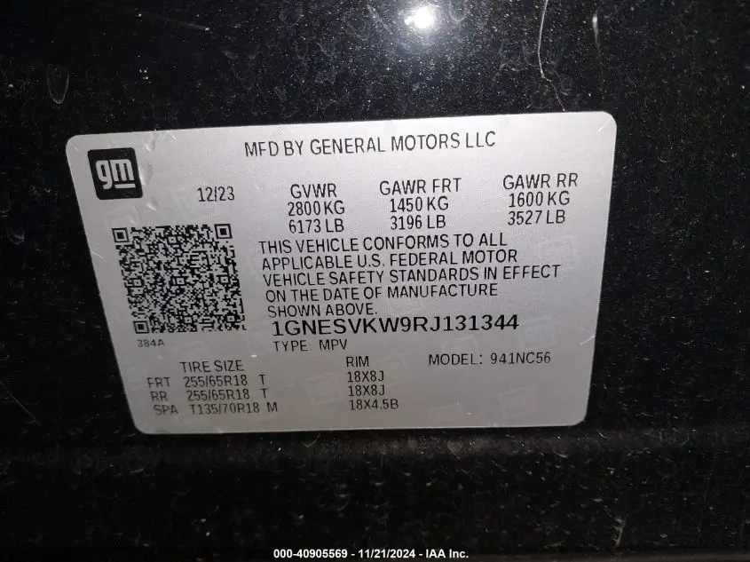 2024 CHEVROLET TRAVERSE LIMITED FWD LT CLOTH
