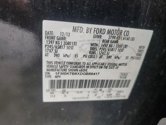 2013 FORD EXPLORER   