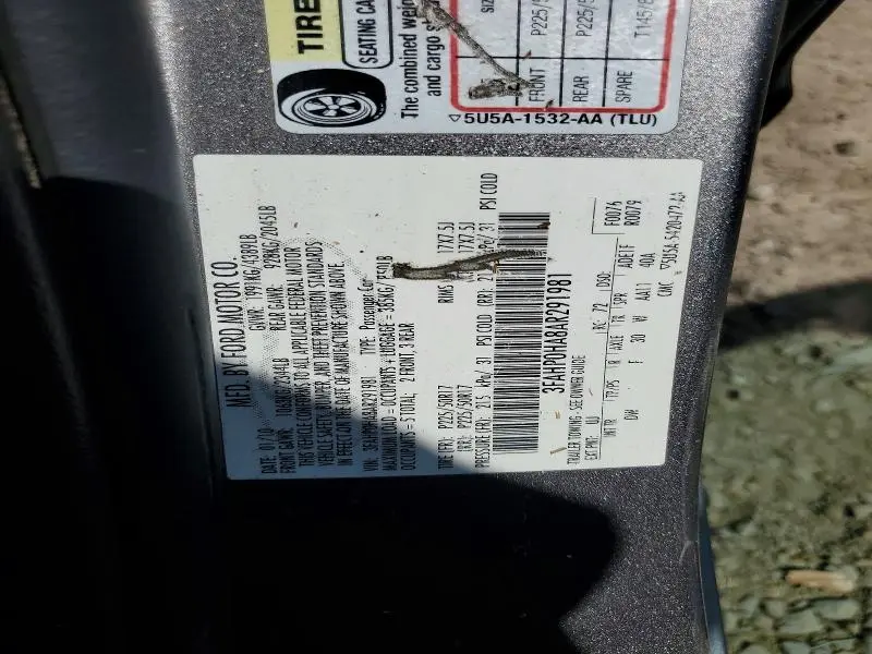 2010 FORD FUSION SE  