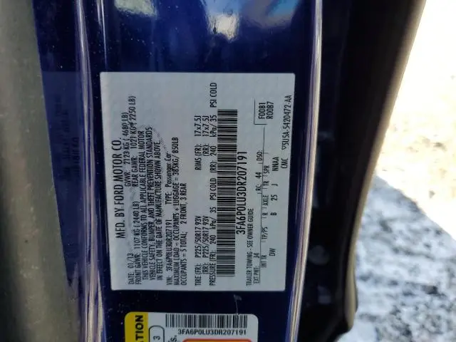 2013 FORD FUSION SE HYBRID  