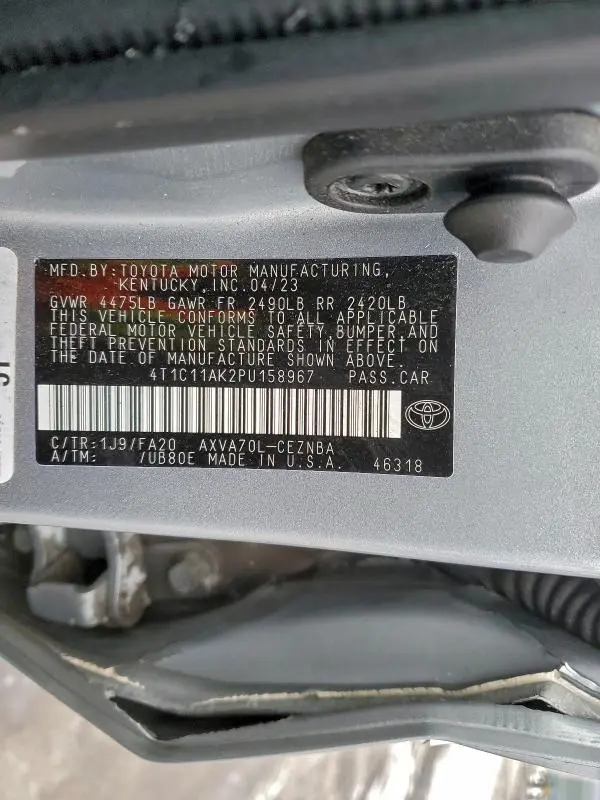 2023 TOYOTA CAMRY LE  