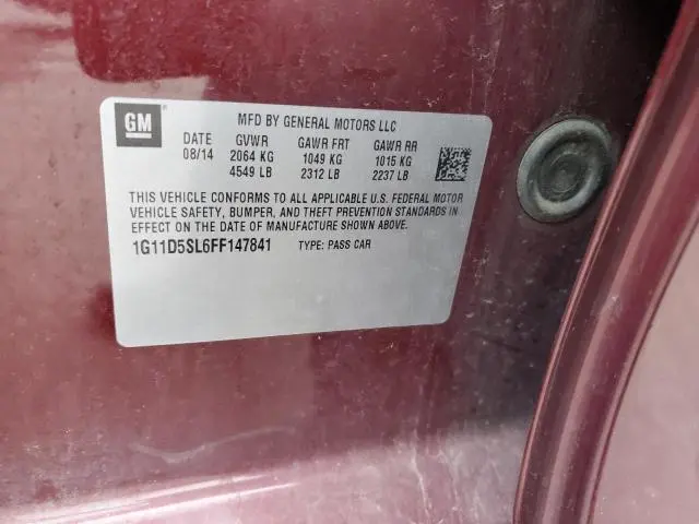 2015 CHEVROLET MALIBU 2LT  