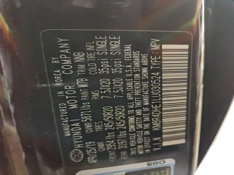 2020 HYUNDAI PALISADE SEL  