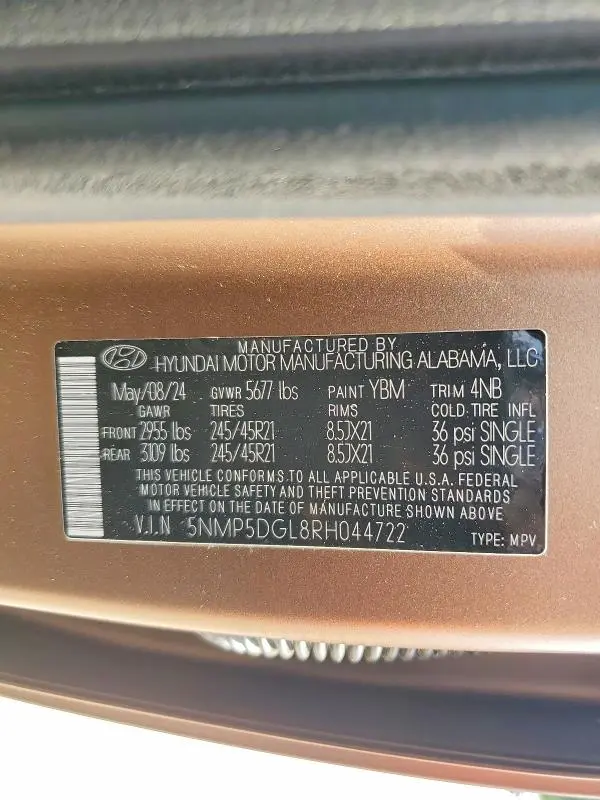 2024 HYUNDAI SANTA FE   