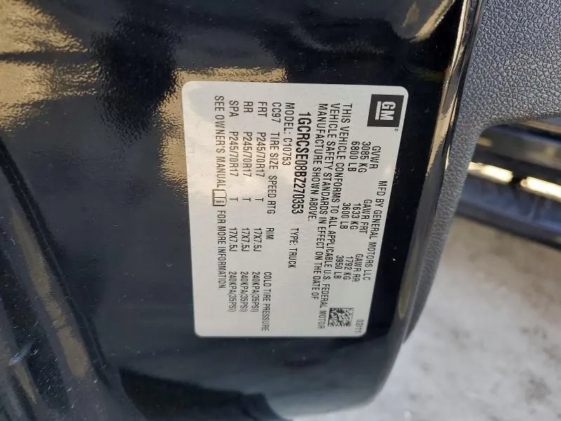 2011 CHEVROLET SILVERADO C1500 LT  