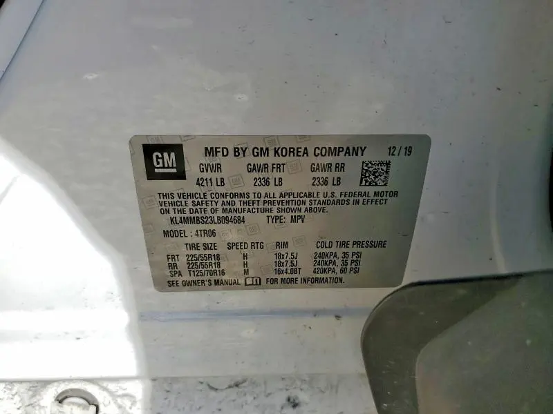 2020 BUICK ENCORE GX PREFERRED  