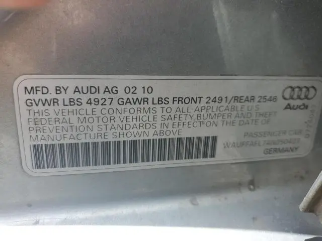 2010 AUDI A4 PREMIUM PLUS  