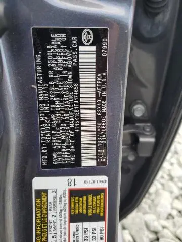 2015 TOYOTA AVALON XLE