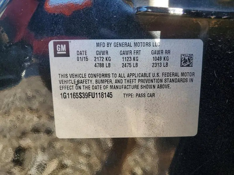 2015 CHEVROLET IMPALA LTZ  