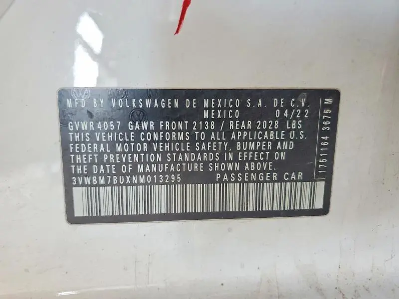 2022 VOLKSWAGEN JETTA SPORT  