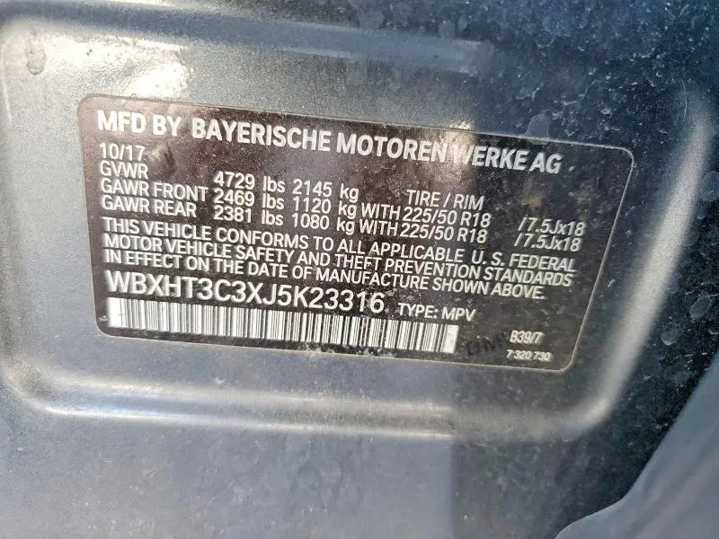 2018 BMW X1 XDRIVE28I  