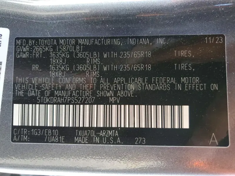 2023 TOYOTA HIGHLANDER XLE  