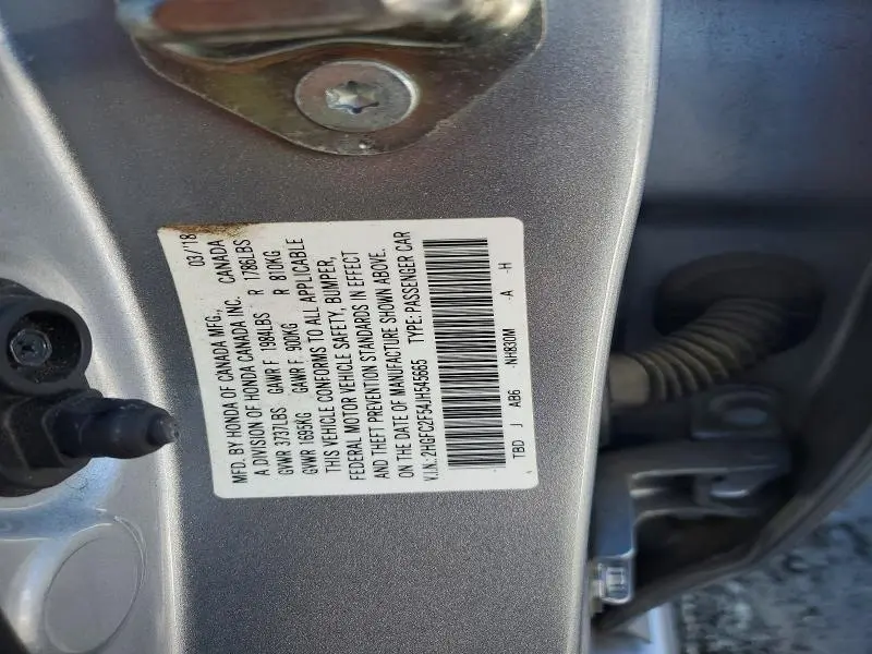 2018 HONDA CIVIC LX  