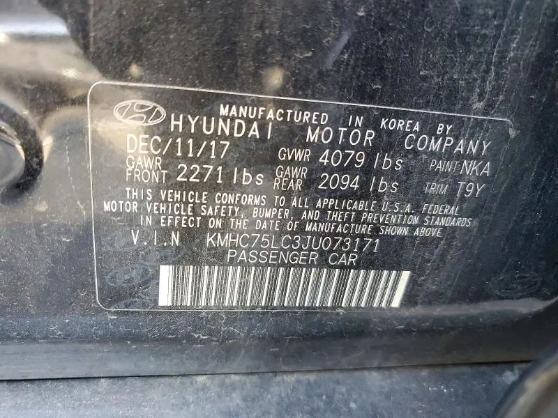 2018 HYUNDAI IONIQ SEL  