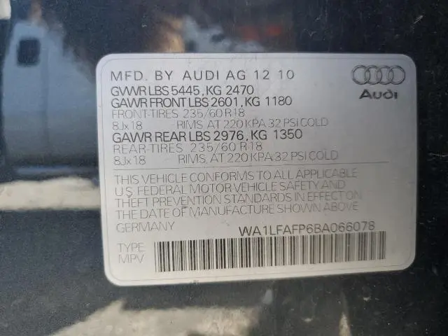 2011 AUDI Q5 PREMIUM PLUS