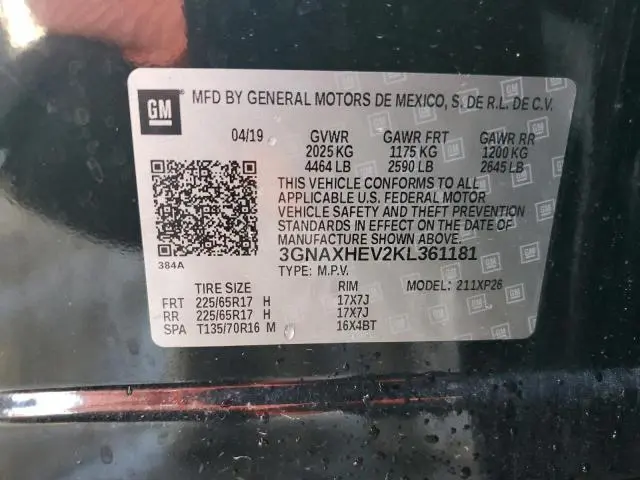 2019 CHEVROLET EQUINOX LS  