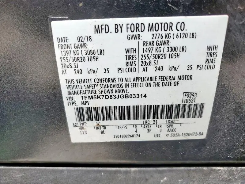 2018 FORD EXPLORER XLT  