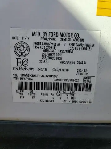 2018 FORD EXPLORER SPORT  