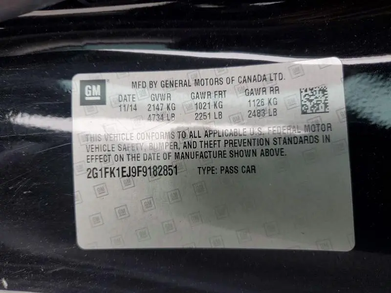 2015 CHEVROLET CAMARO 2SS  