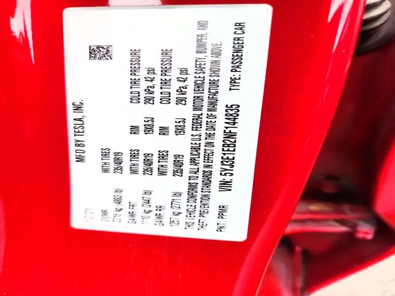 2022 TESLA MODEL 3   