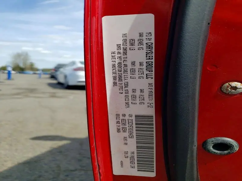 2012 DODGE CHALLENGER R  