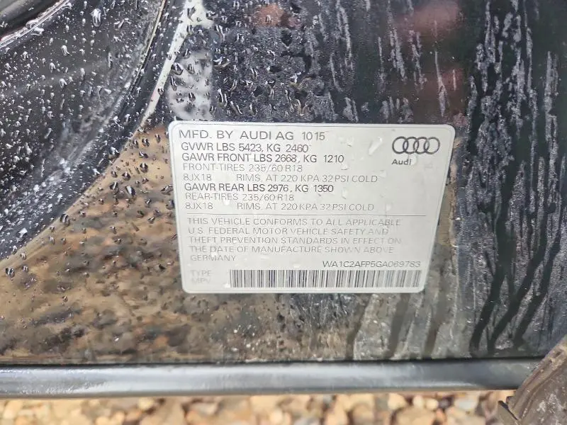 2016 AUDI Q5 PREMIUM  