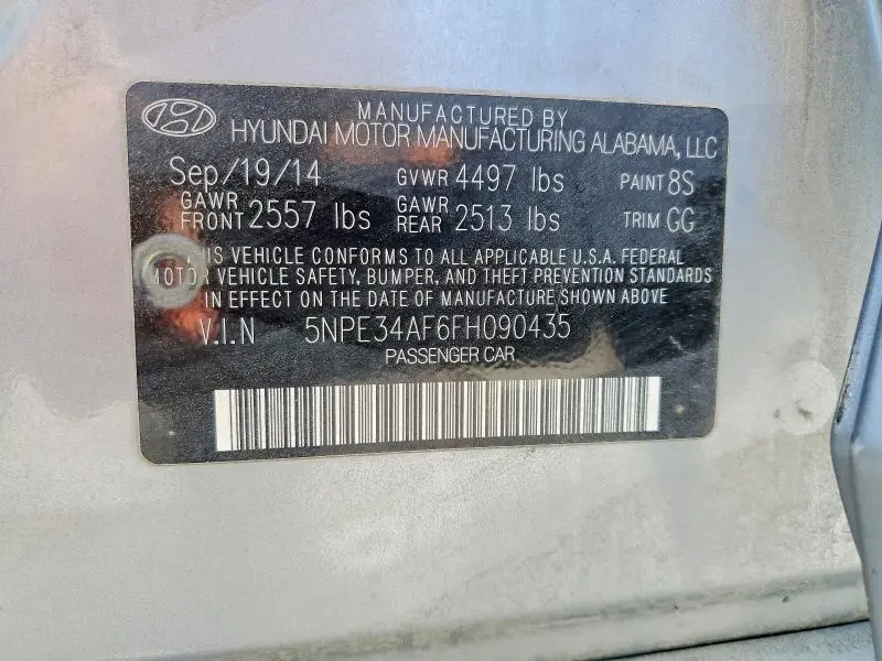 2015 HYUNDAI SONATA SPORT  