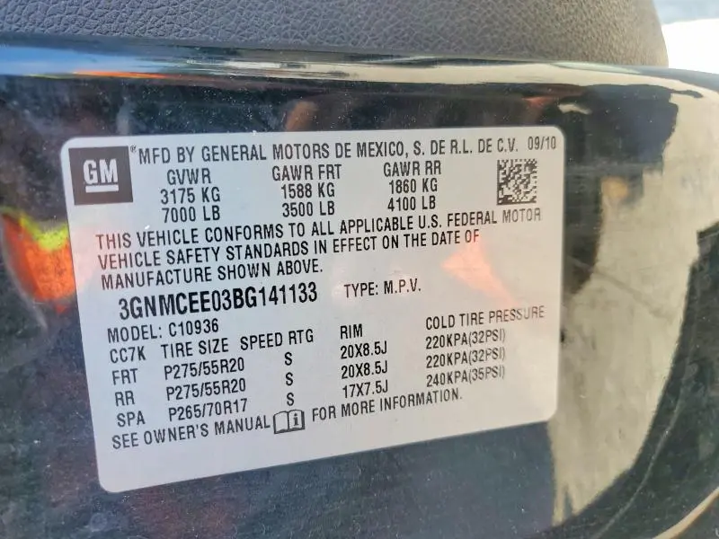2011 CHEVROLET AVALANCHE LS  