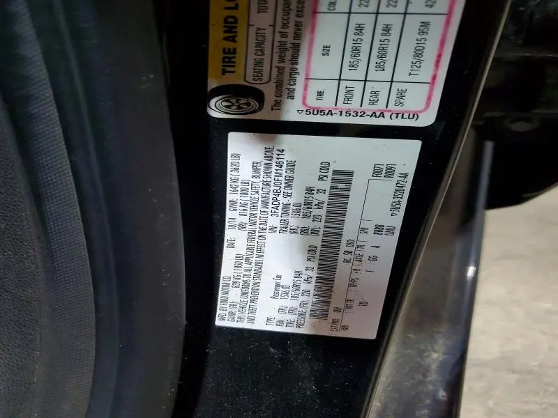 2015 FORD FIESTA SE  