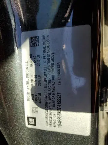 2015 BUICK VERANO CONVENIENCE  