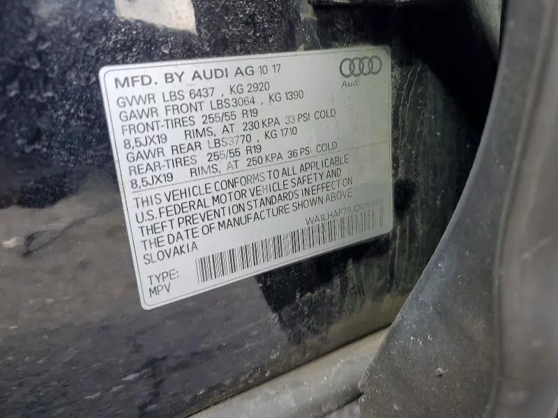 2018 AUDI Q7 PREMIUM PLUS  