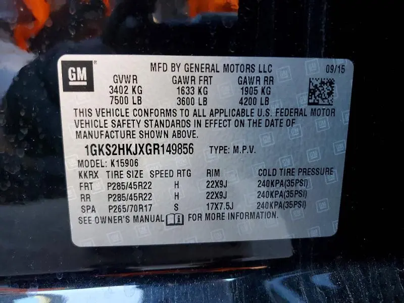 2016 GMC YUKON XL DENALI  