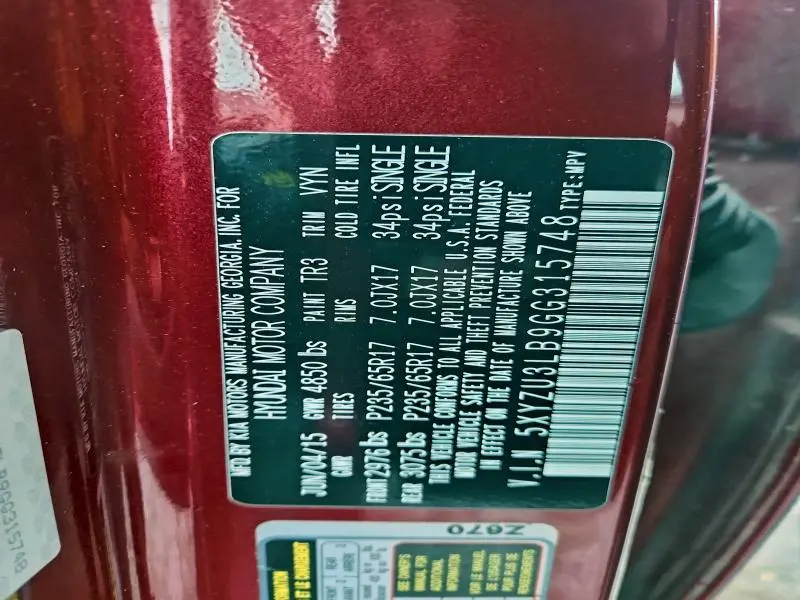 2016 HYUNDAI SANTA FE SPORT   