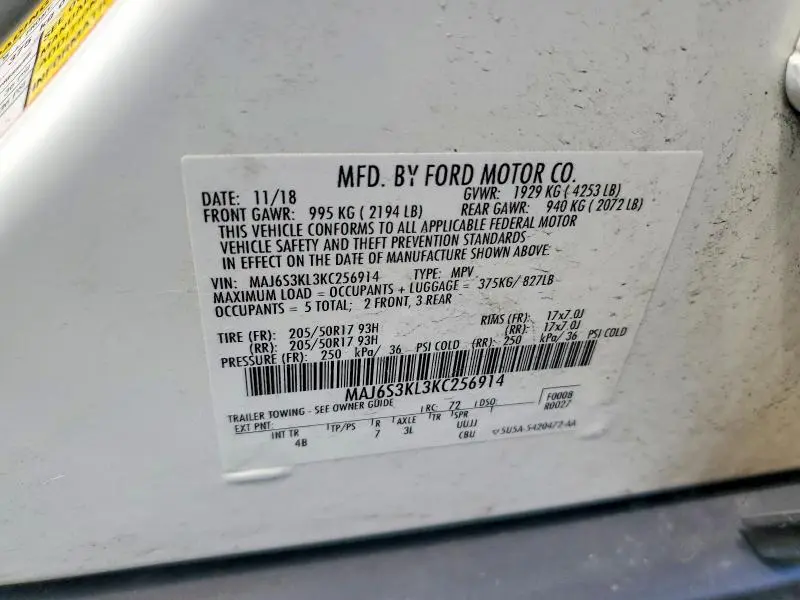 2019 FORD ECOSPORT TITANIUM  