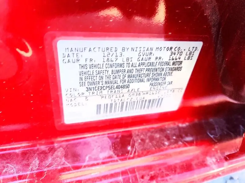 2014 NISSAN VERSA NOTE S PLUS  