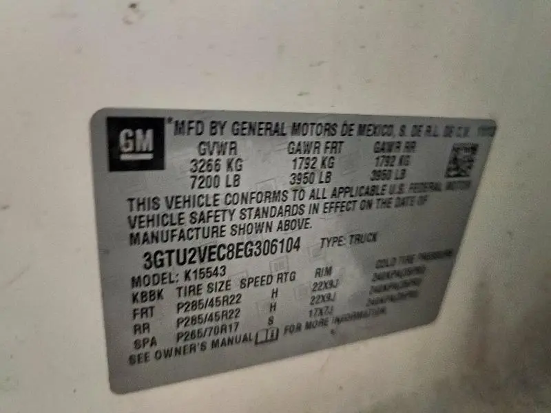 2014 GMC SIERRA K1500 SLT  