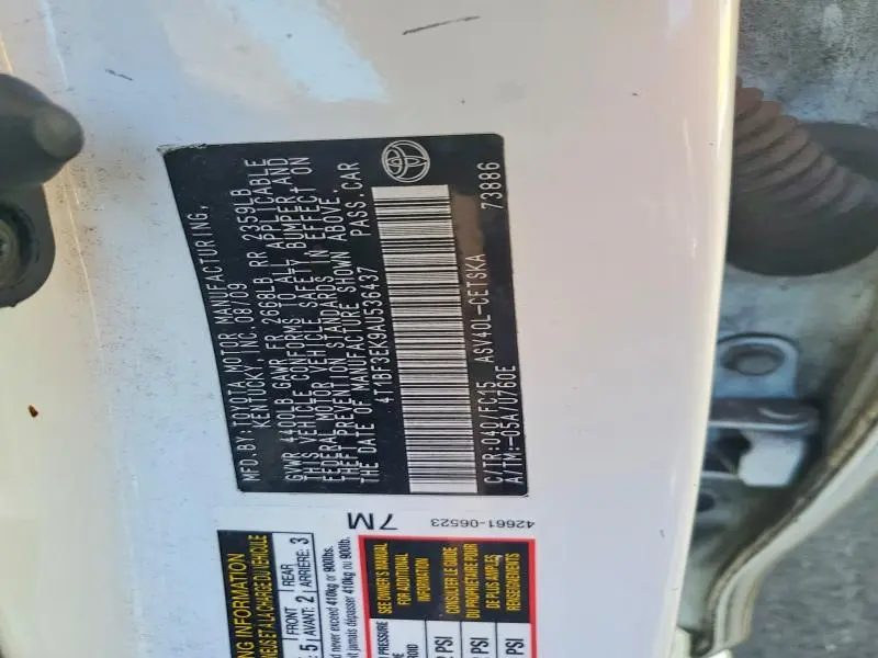 2010 TOYOTA CAMRY   