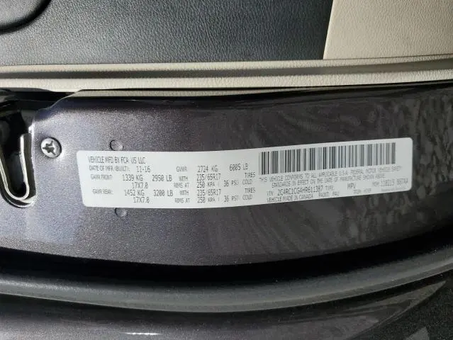 2017 CHRYSLER PACIFICA LX  