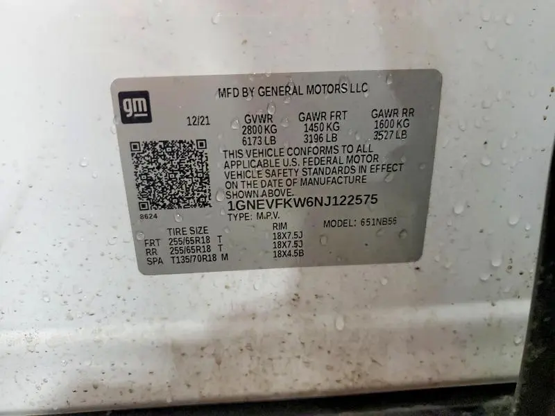 2022 CHEVROLET TRAVERSE LS  